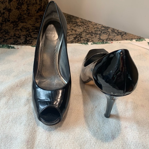 STUART WEITZMAN PATENT PEEP TOE HEELS ๐ - Picture 3 of 6